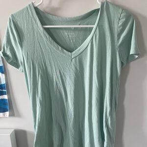 Light blue v-neck t- shirt